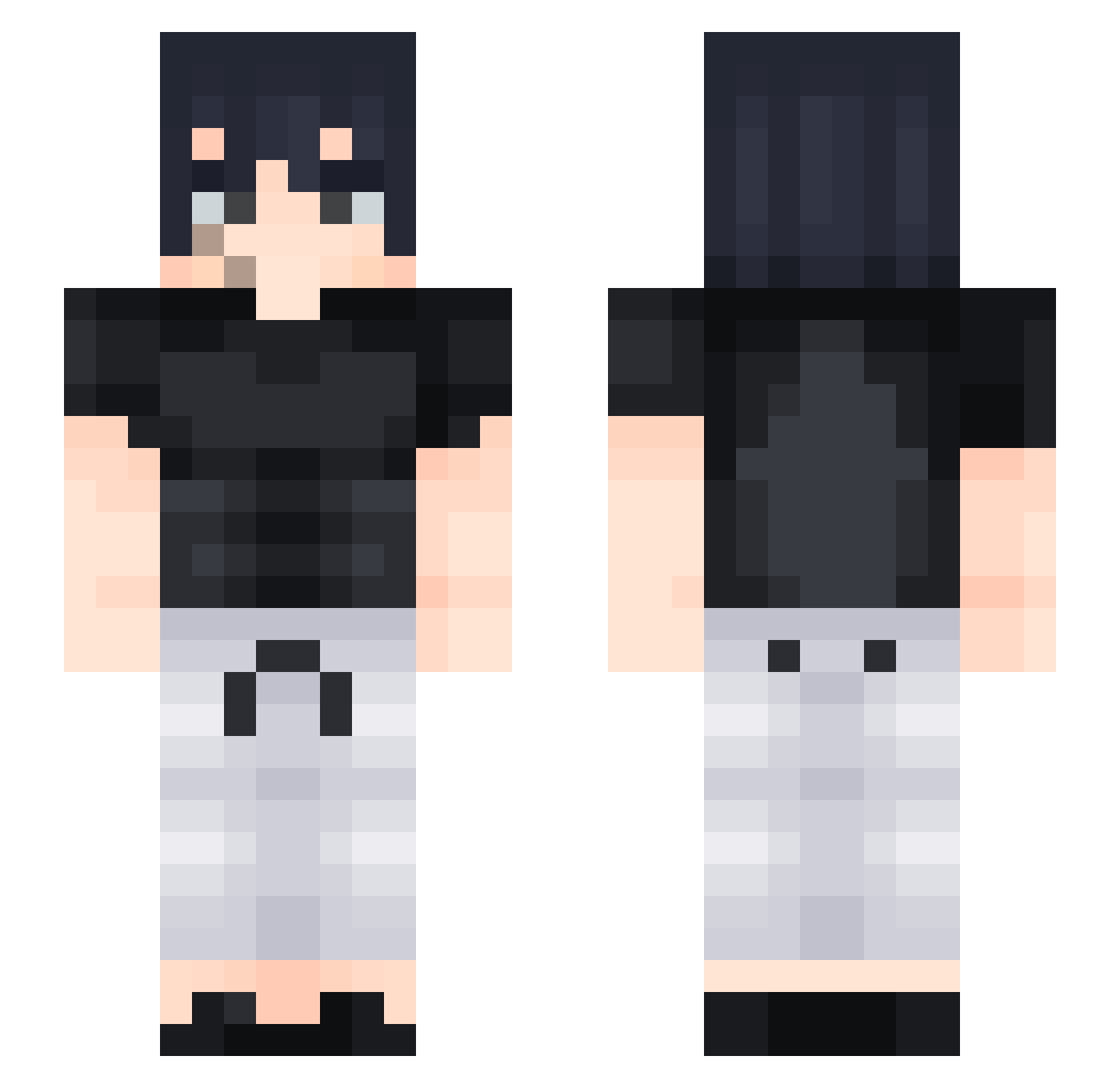JamReeeeee Minecraft skin, front and back view