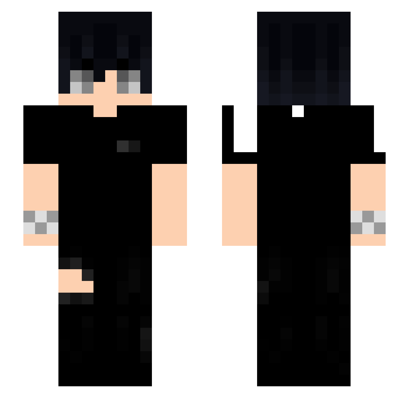 Rxtirado Minecraft skin, front and back view