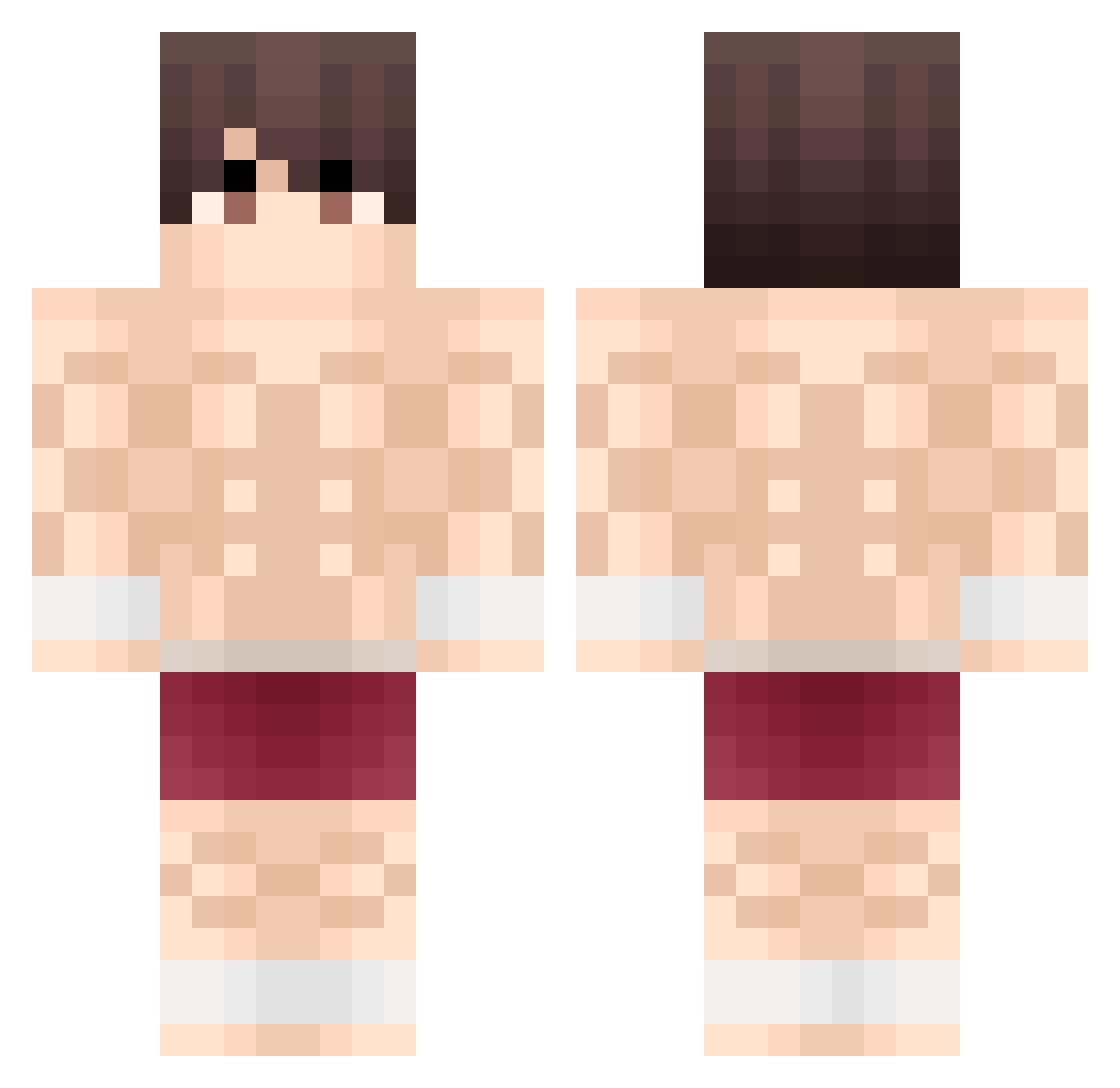 The420Solution Minecraft skin, front and back view