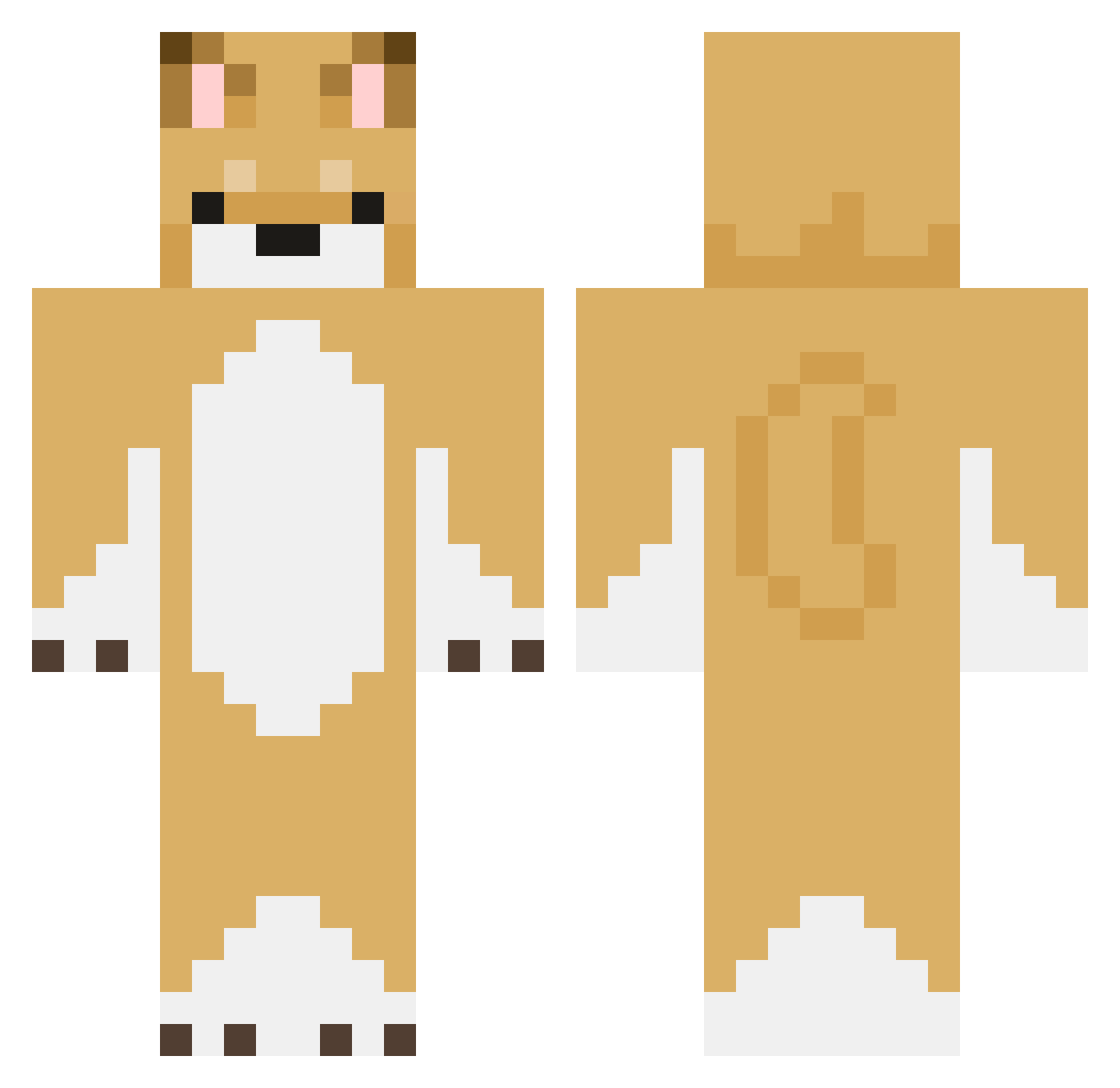 kimchi_dogg Minecraft skin, front and back view