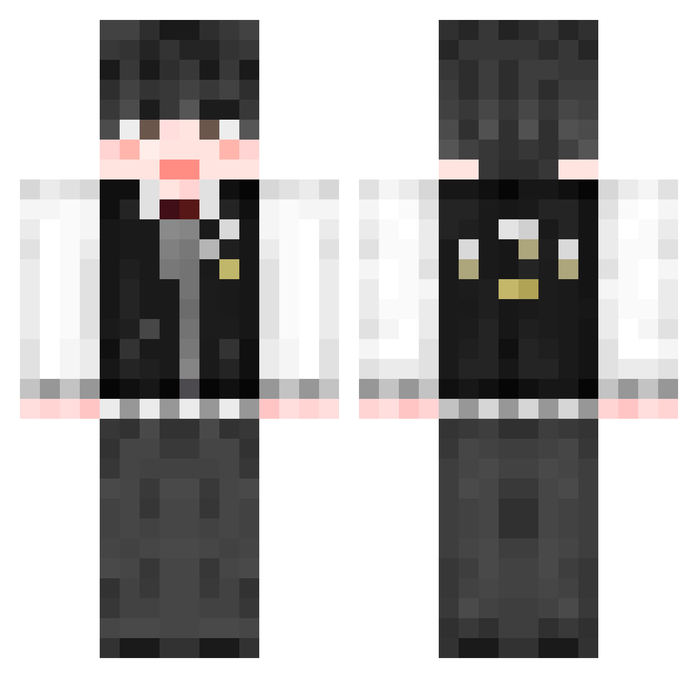 cksdn324 Minecraft skin, front and back view
