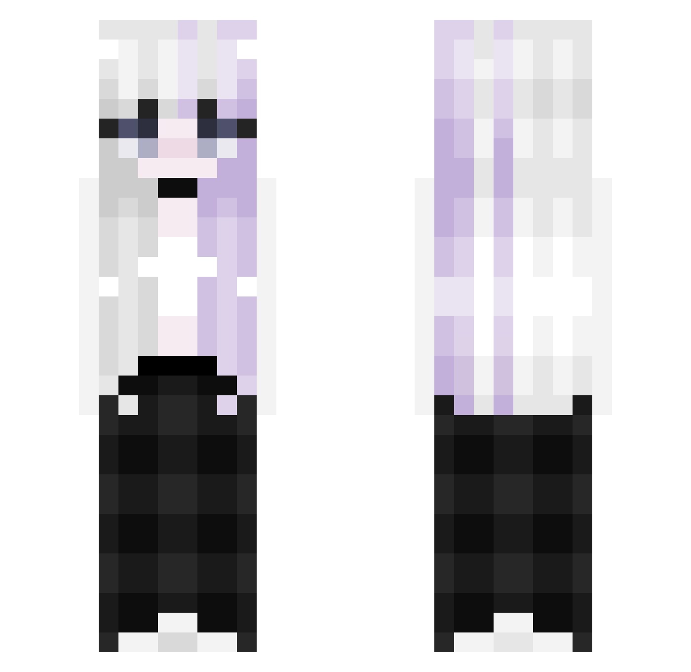 Sunny_Girl_July Minecraft skin, front and back view