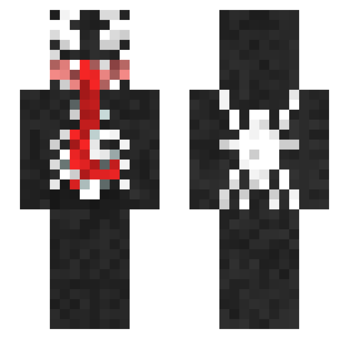 Skullreaper310 Minecraft skin, front and back view