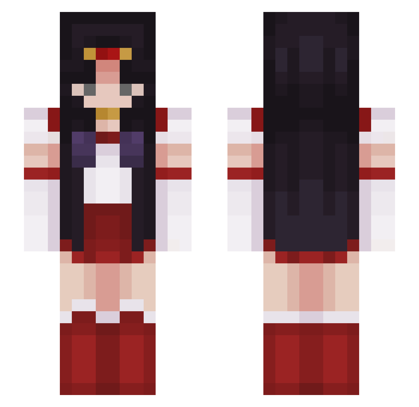 Camella - sailor mars Minecraft skin