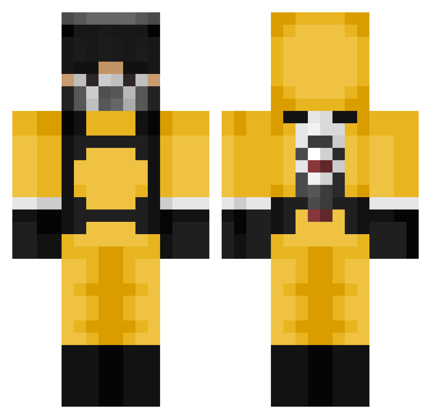 Lazzan_ Minecraft skin, front and back view