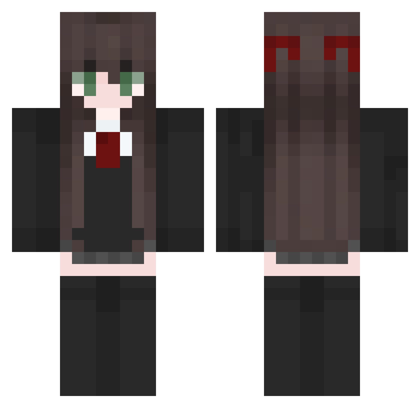 goofy2m Minecraft skin, front and back view