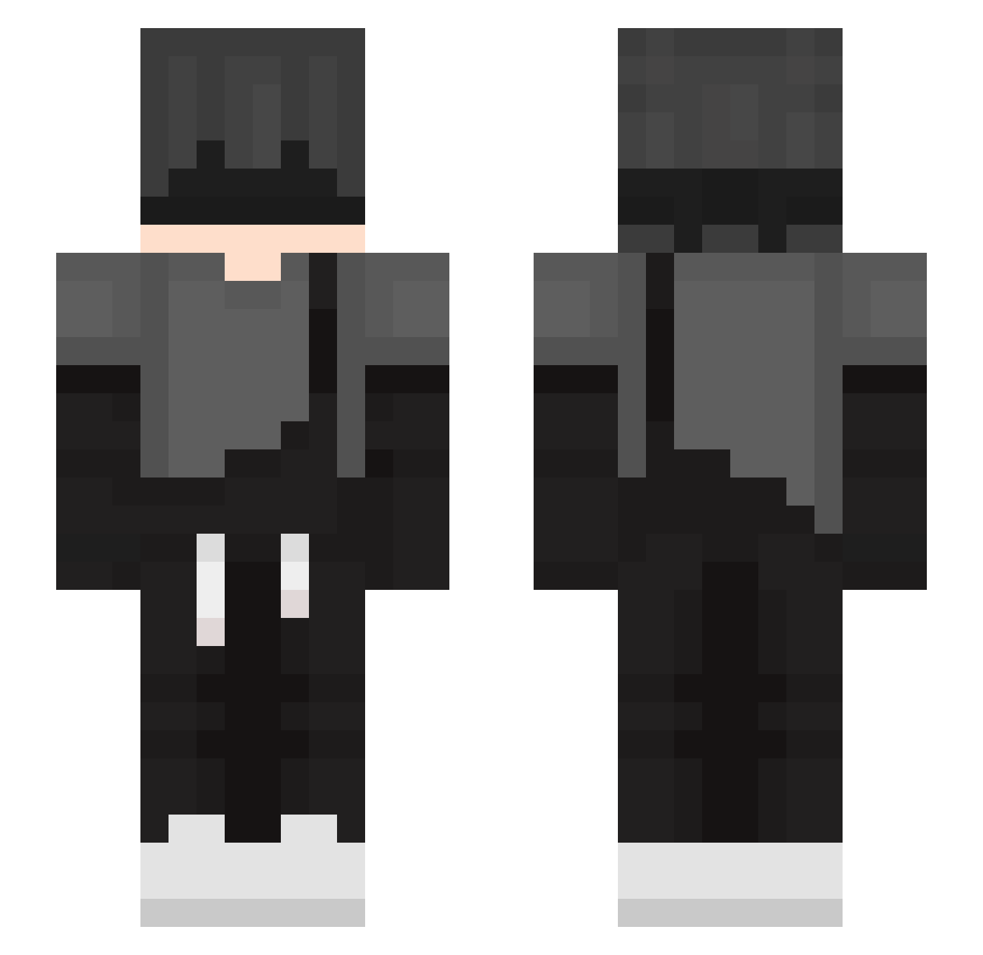 xEnhypen Minecraft skin, front and back view