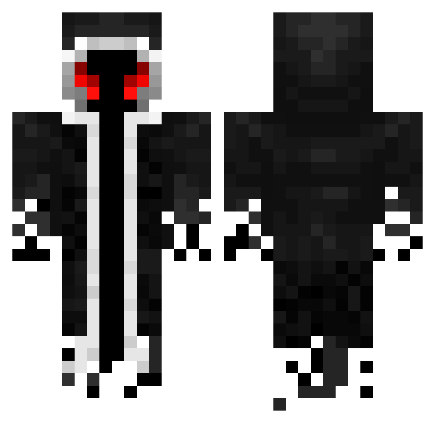 osmars Minecraft skin, front and back view