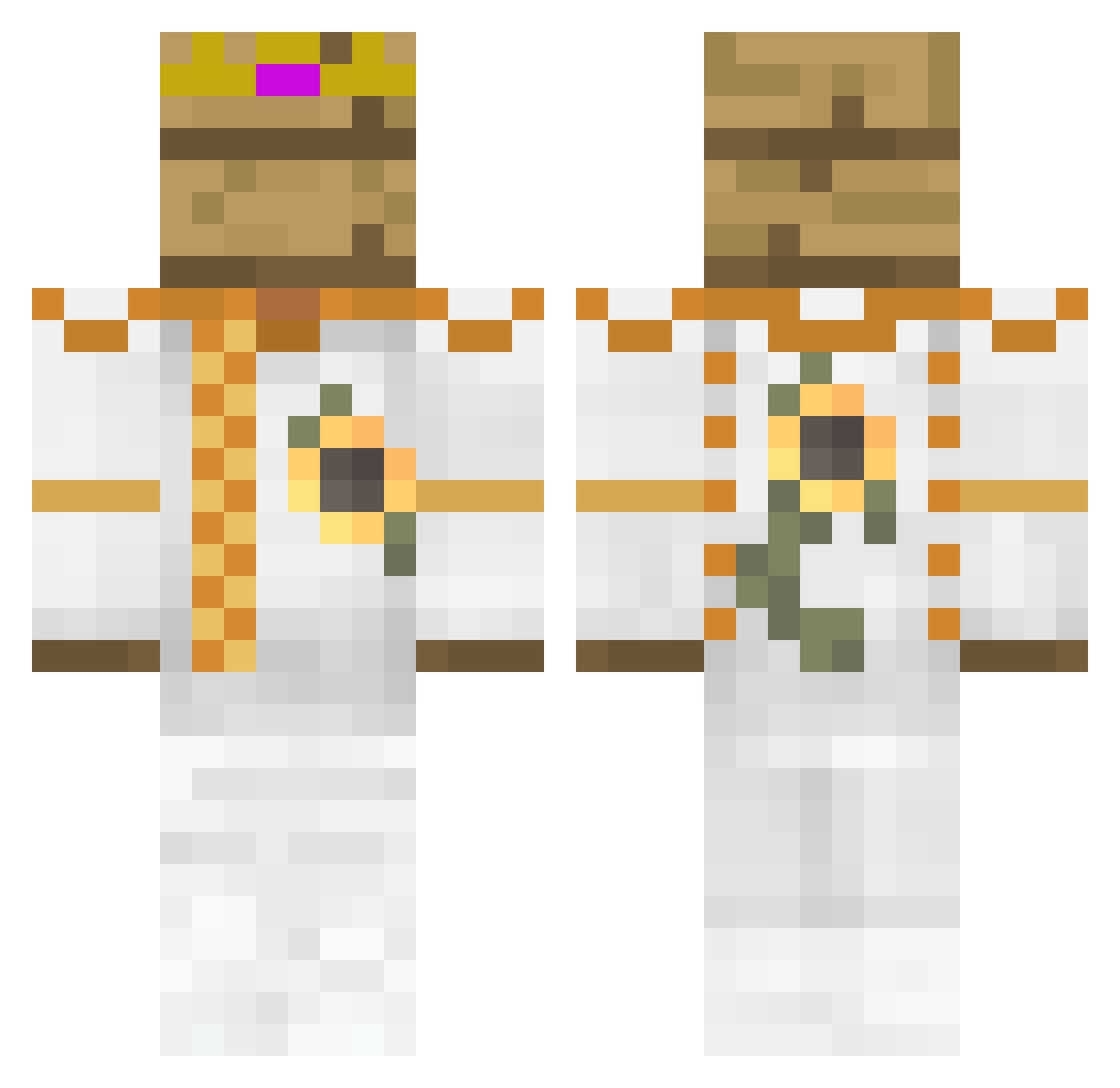 Sideswipe1602 Minecraft skin, front and back view