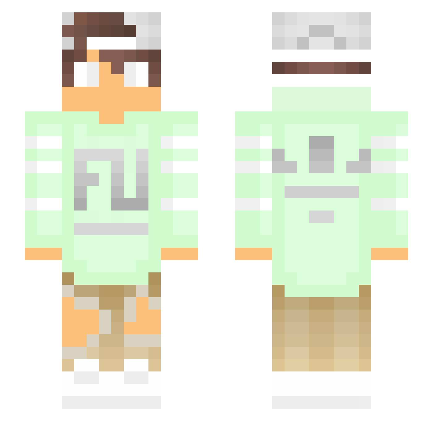 zTiger_Jr Minecraft skin, front and back view