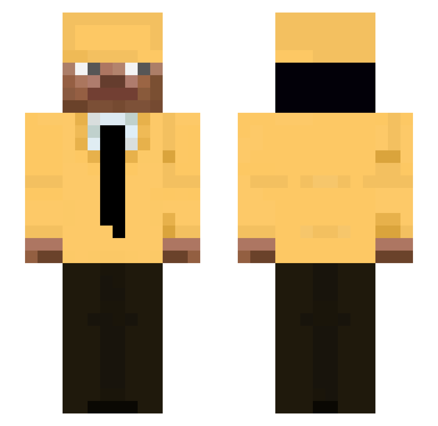semodinho Minecraft skin, front and back view