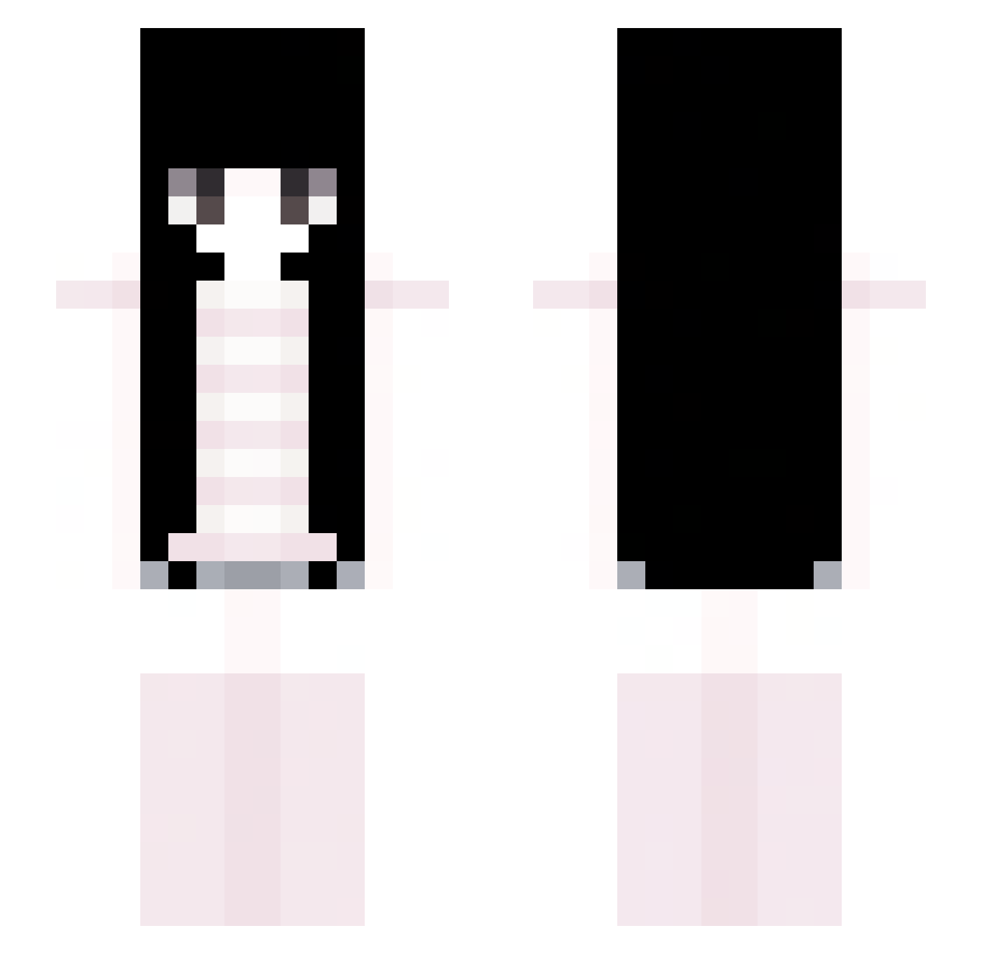Podwallie Minecraft skin, front and back view