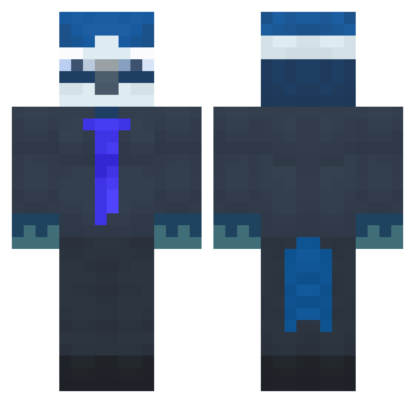 Da_Chester Minecraft skin, front and back view