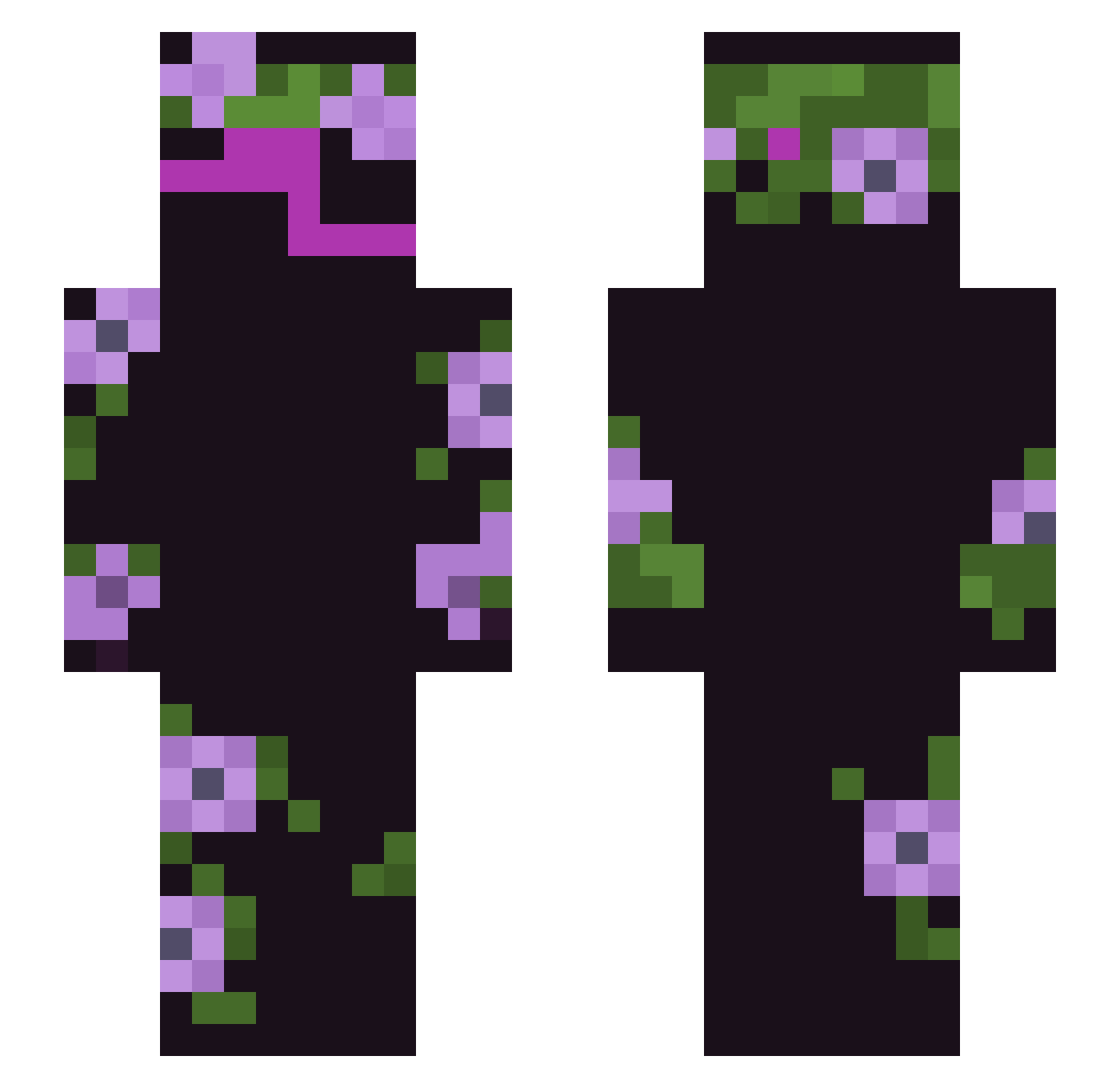 thelaywizard Minecraft skin, front and back view
