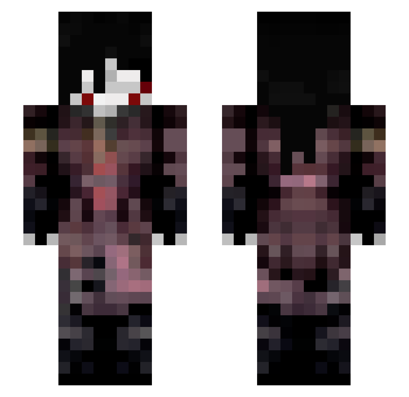 H0micidalGameBoy Minecraft skin, front and back view