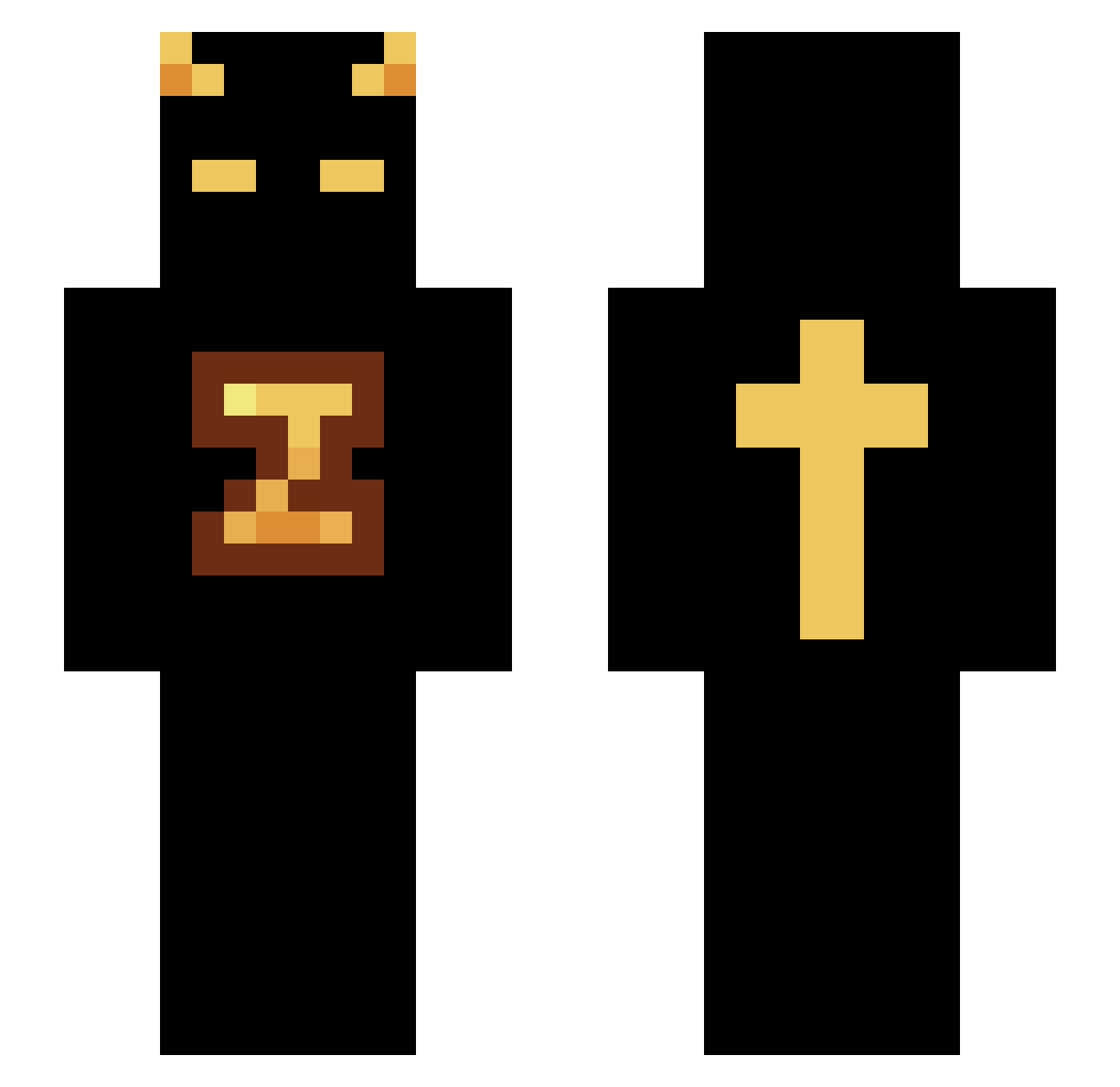 FarzyYT5617 Minecraft skin, front and back view