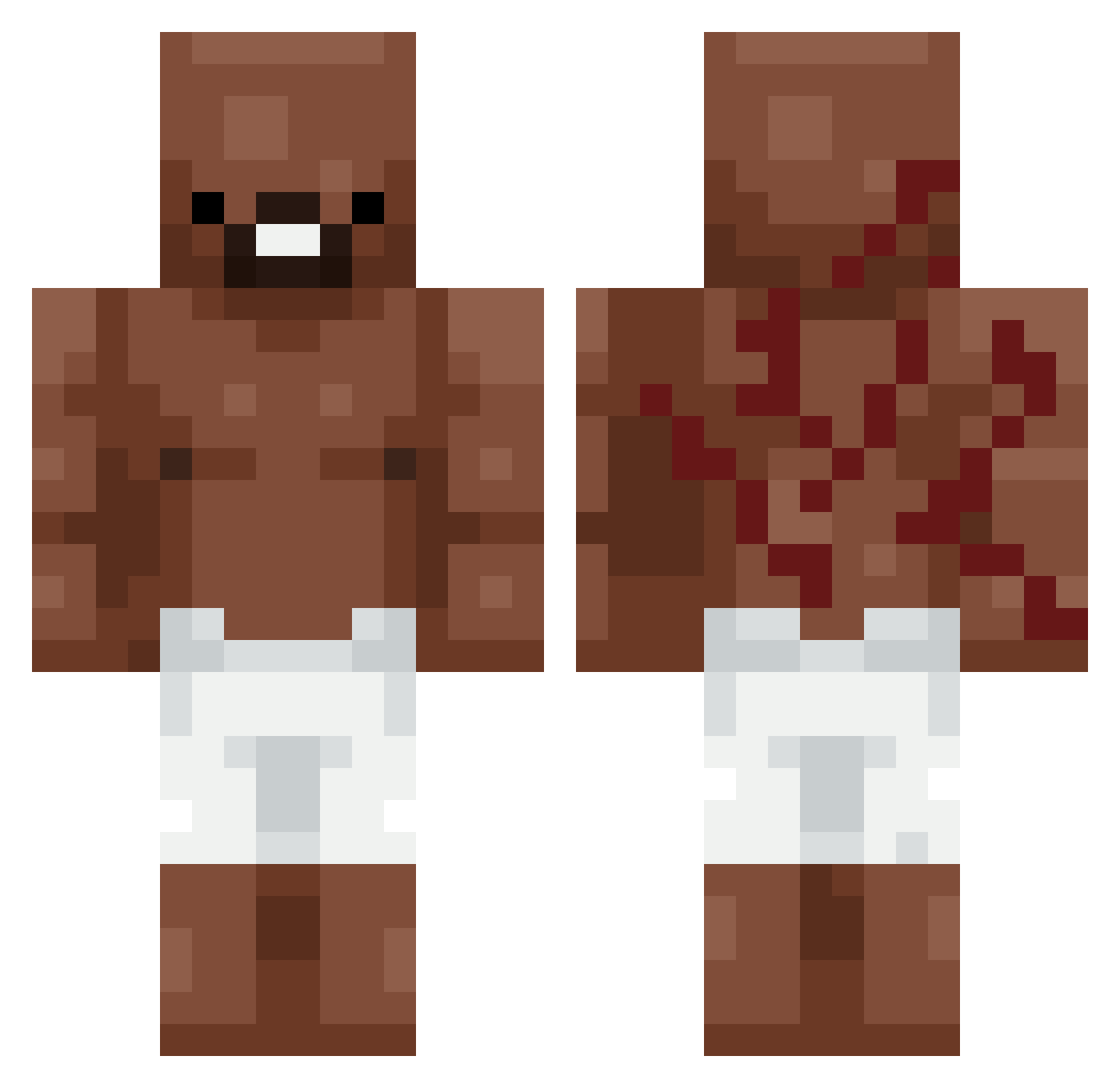 slim_1 Minecraft skin, front and back view