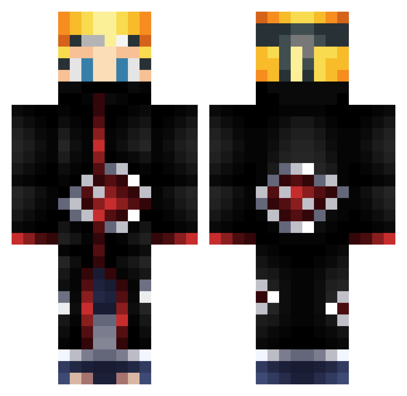 kaan22hs Minecraft skin, front and back view