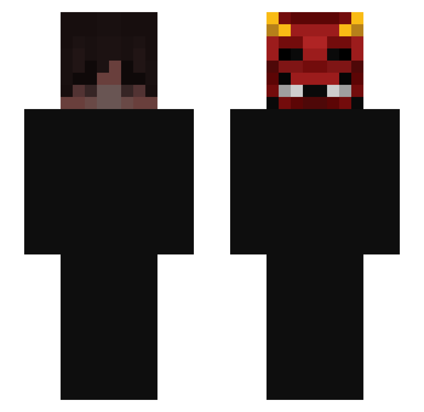 InSuzuya Minecraft skin, front and back view