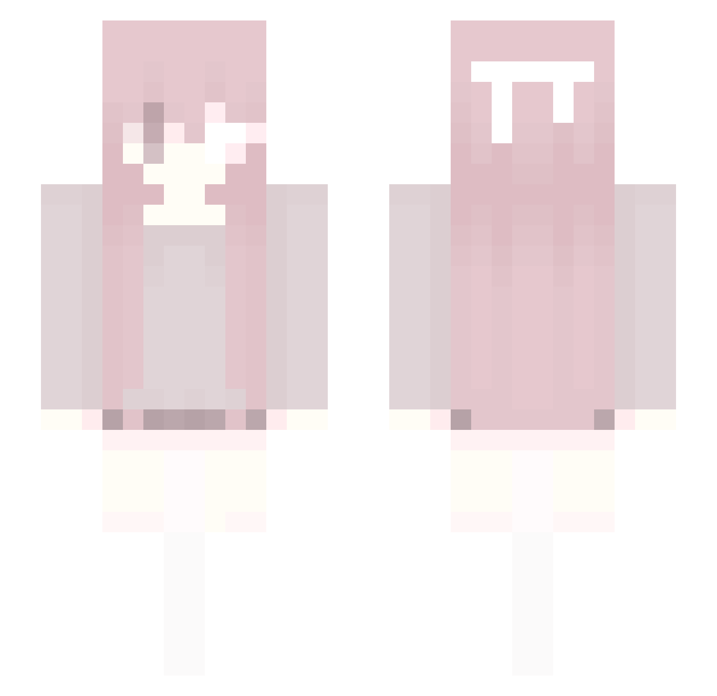 Yappify Minecraft skin, front and back view
