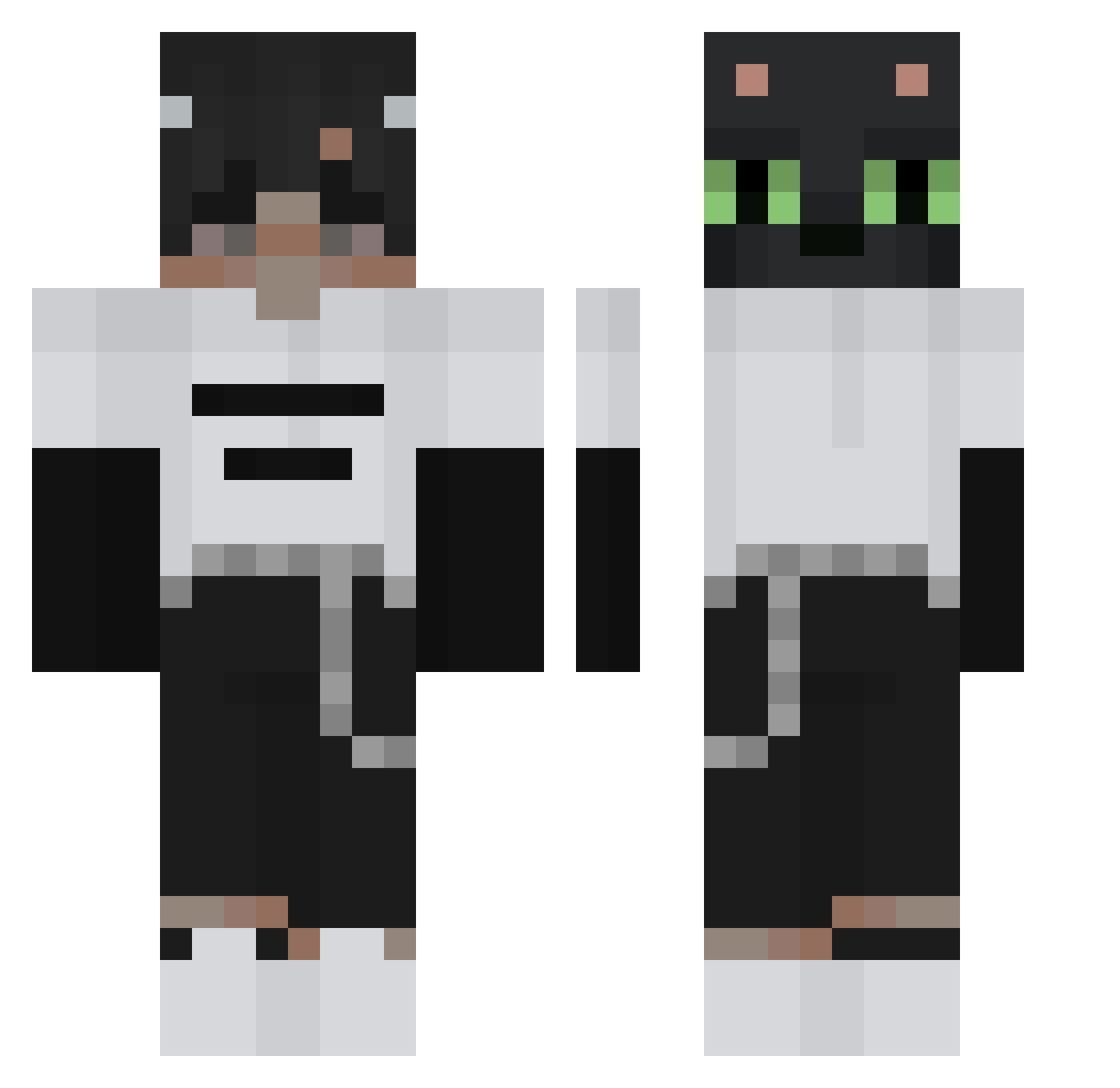 Sosisska_Killers Minecraft skin, front and back view