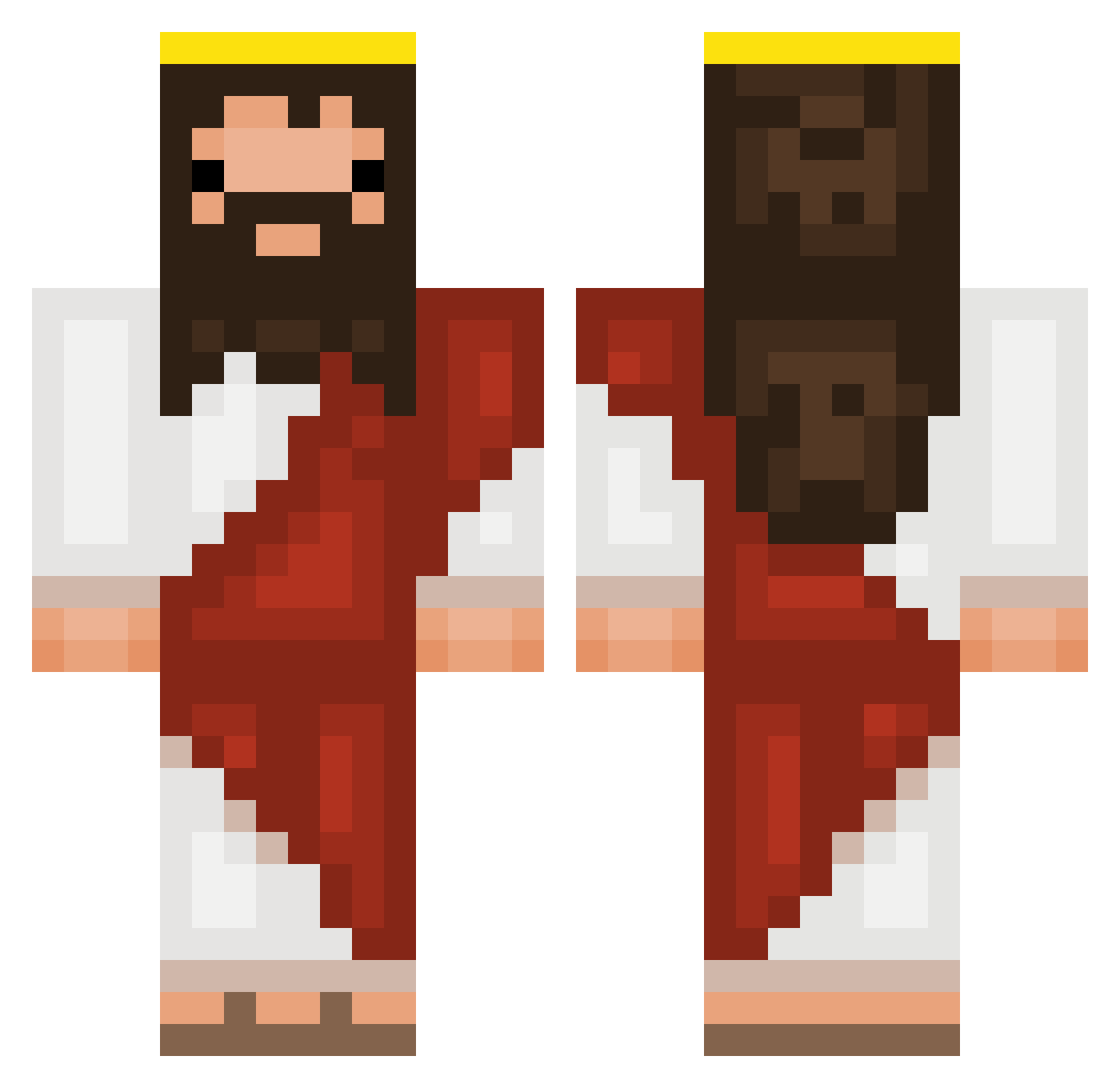 choli22 Minecraft skin, front and back view