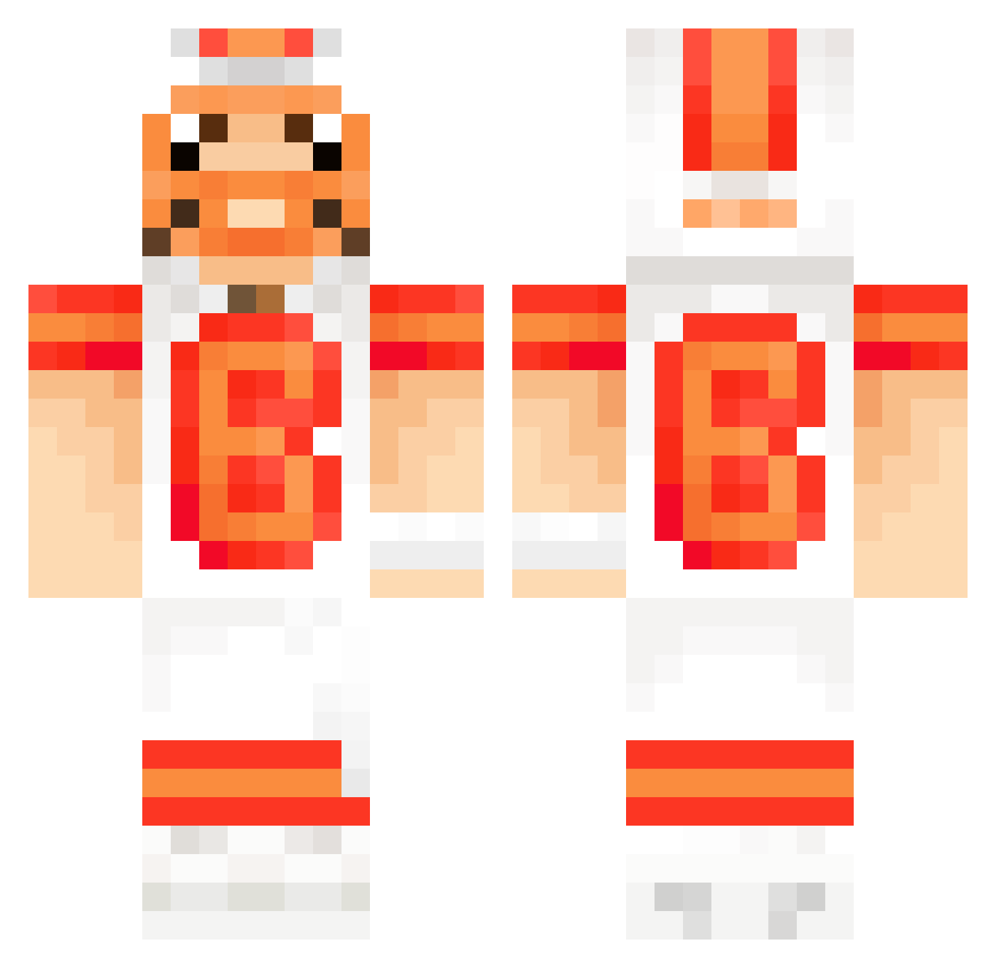 B_MayfieldLover Minecraft skin, front and back view