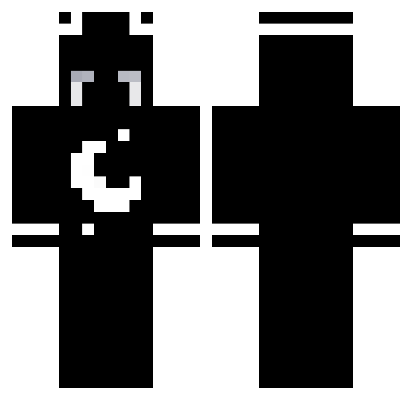 AM_Mory_AM Minecraft skin, front and back view