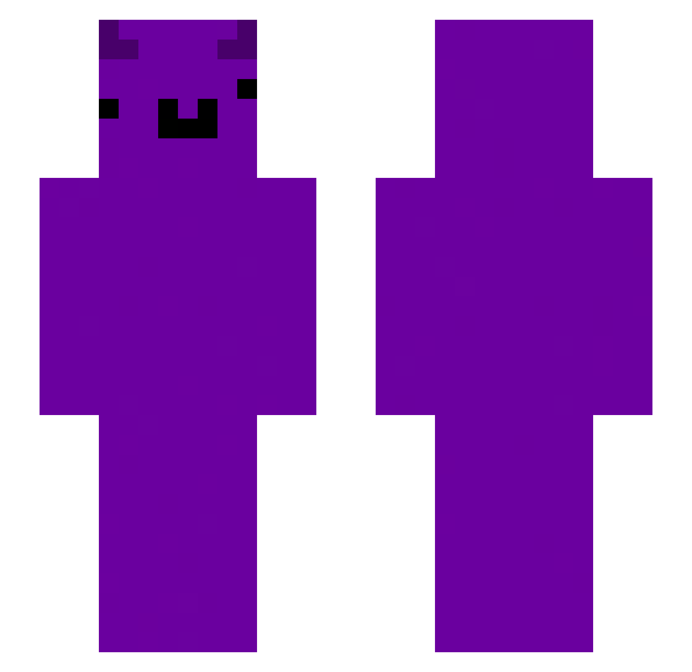 Zerseyy Minecraft skin, front and back view