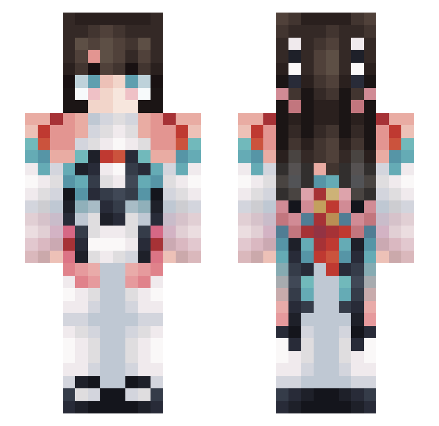 Kite_Colon3 Minecraft skin, front and back view