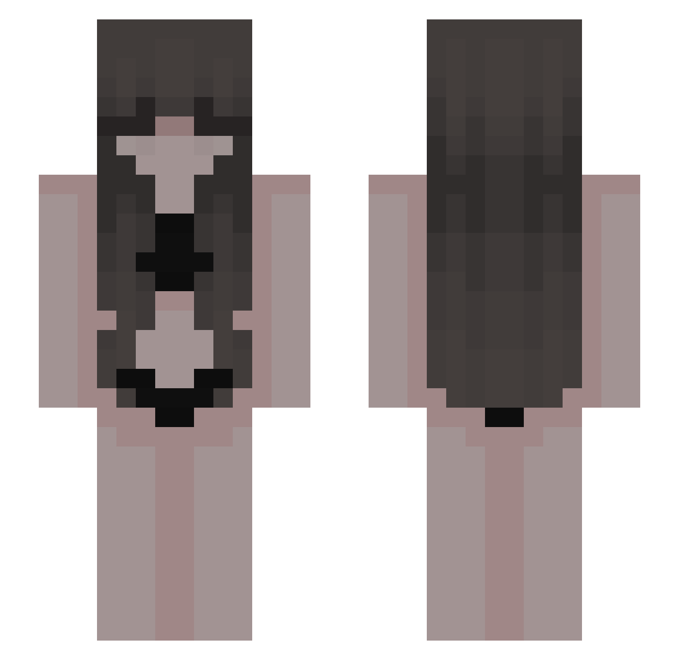 Rafsiak Minecraft skin, front and back view