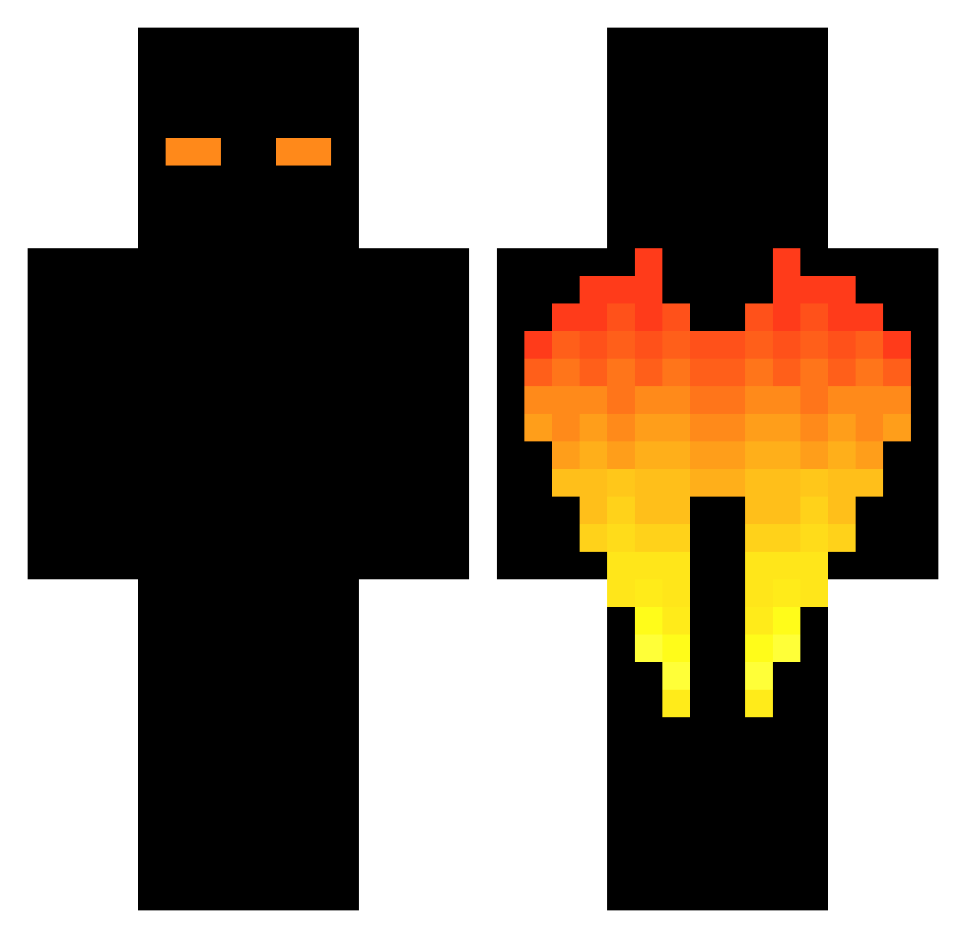 laur7391 Minecraft skin, front and back view
