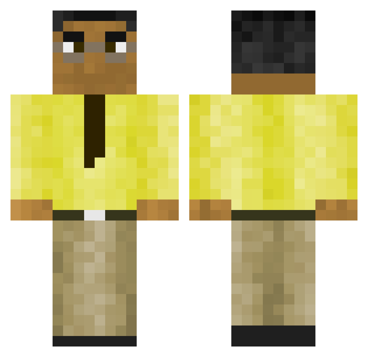omeroner40 Minecraft skin, front and back view