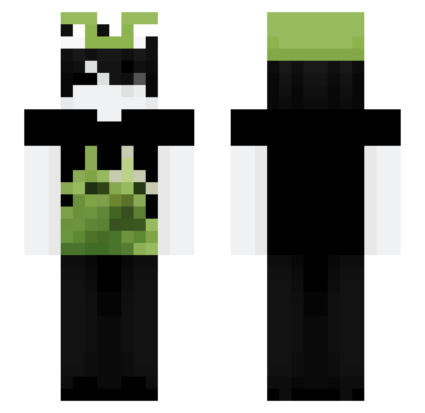 SPICY_013 Minecraft skin, front and back view