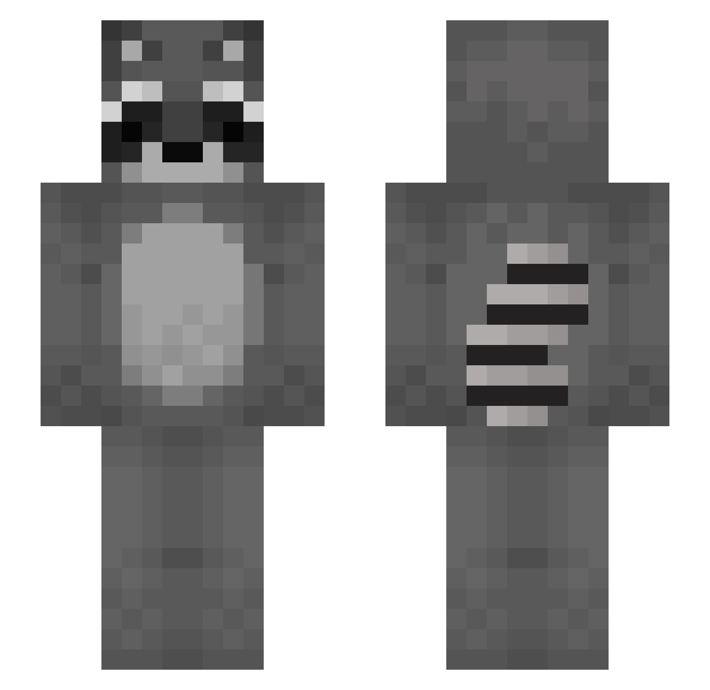 _katsuyo Minecraft skin, front and back view