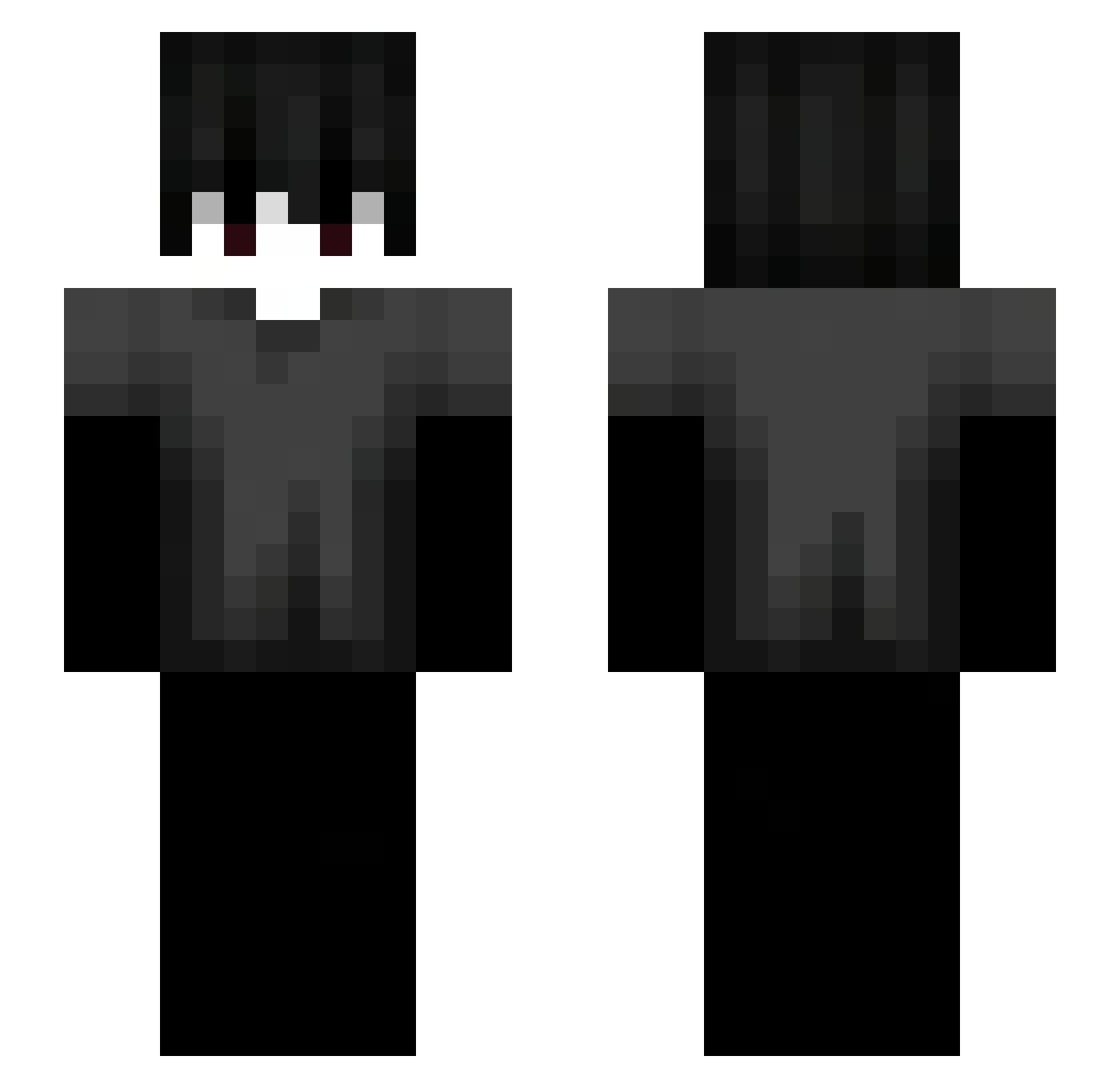 joshuaha Minecraft skin, front and back view