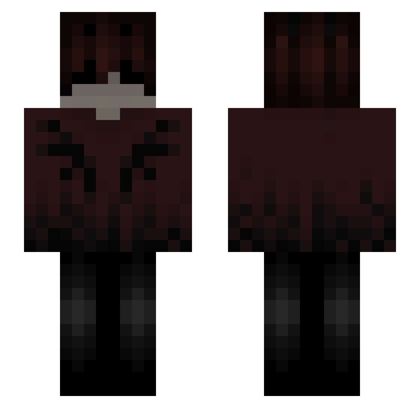 Axel7272 Minecraft skin, front and back view