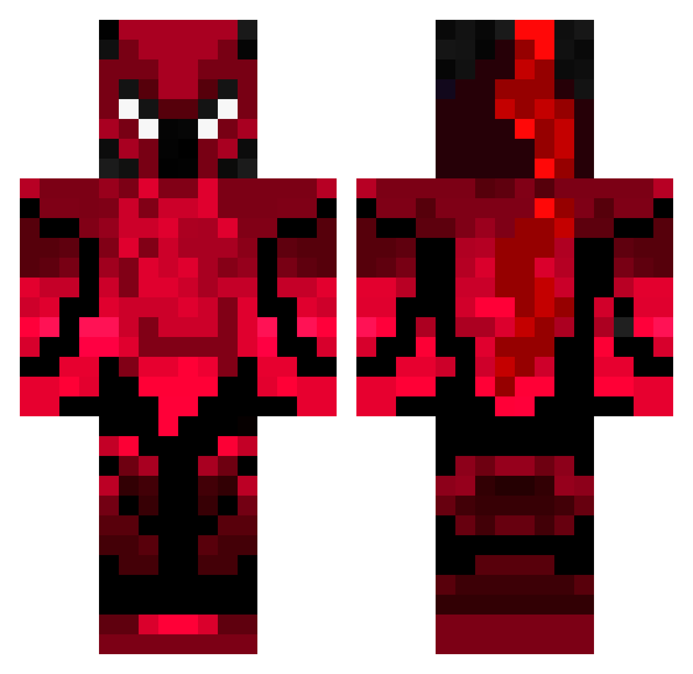 Zeeco246 Minecraft skin, front and back view