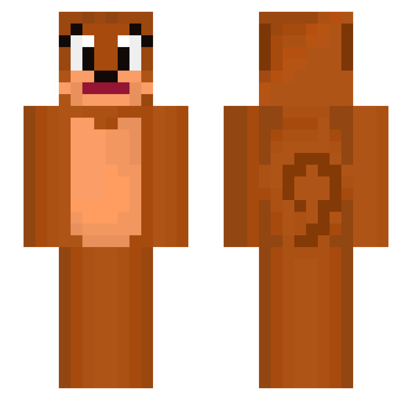 KiwiLurvsYouAll Minecraft skin, front and back view