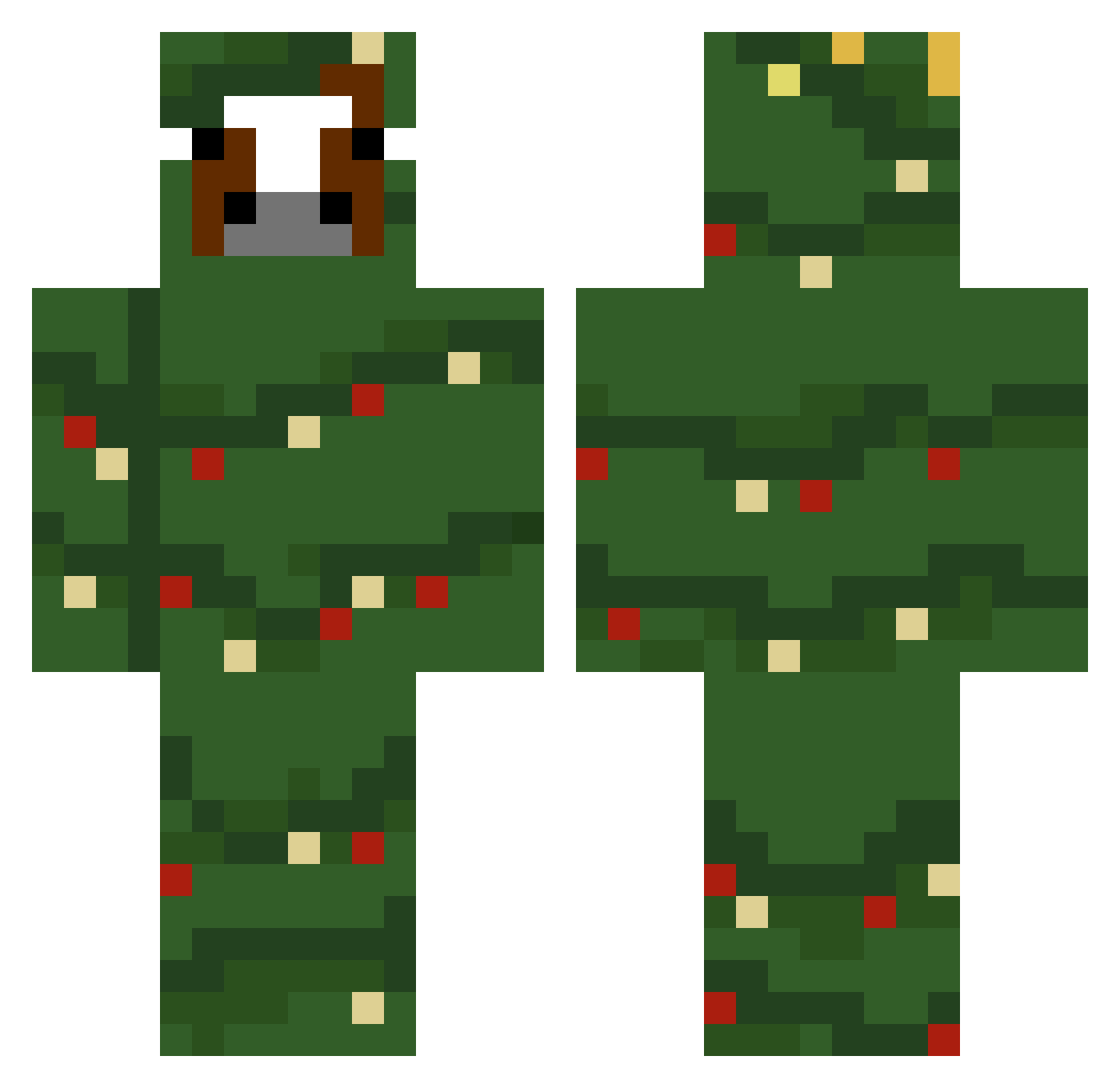 dani_mini_killer Minecraft skin, front and back view