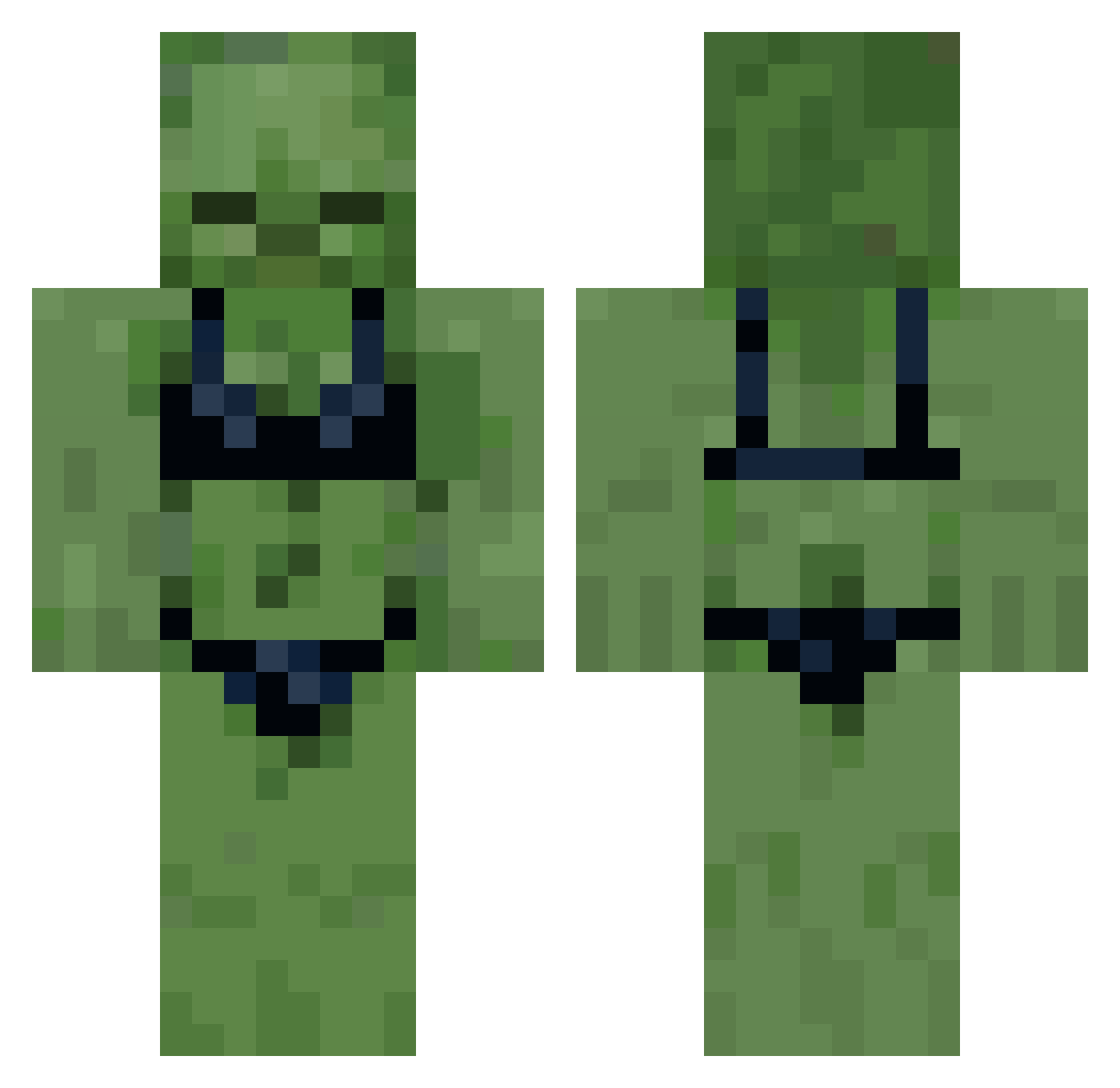 Stijnva Minecraft skin, front and back view