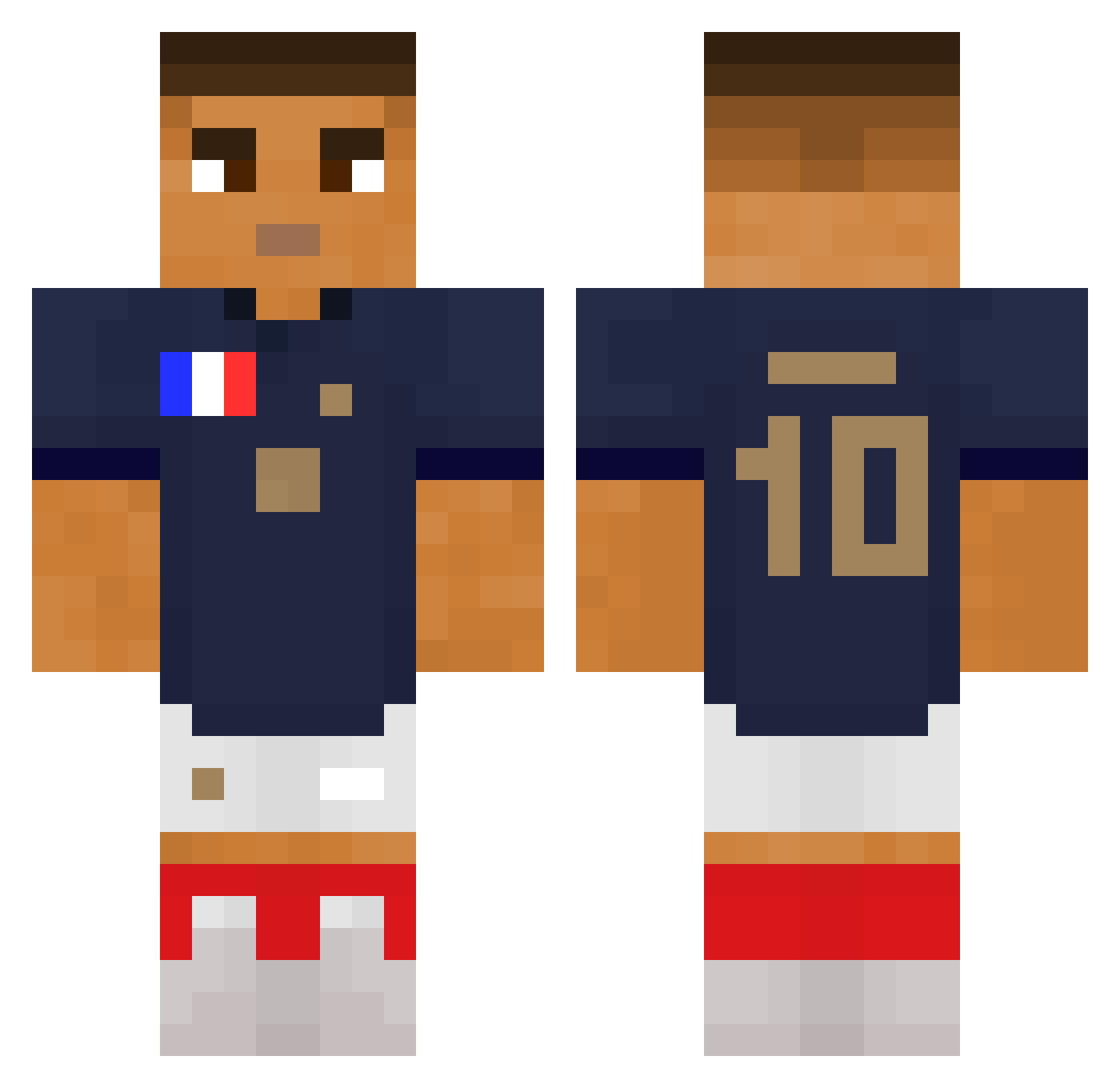 Zangoli1 Minecraft skin, front and back view