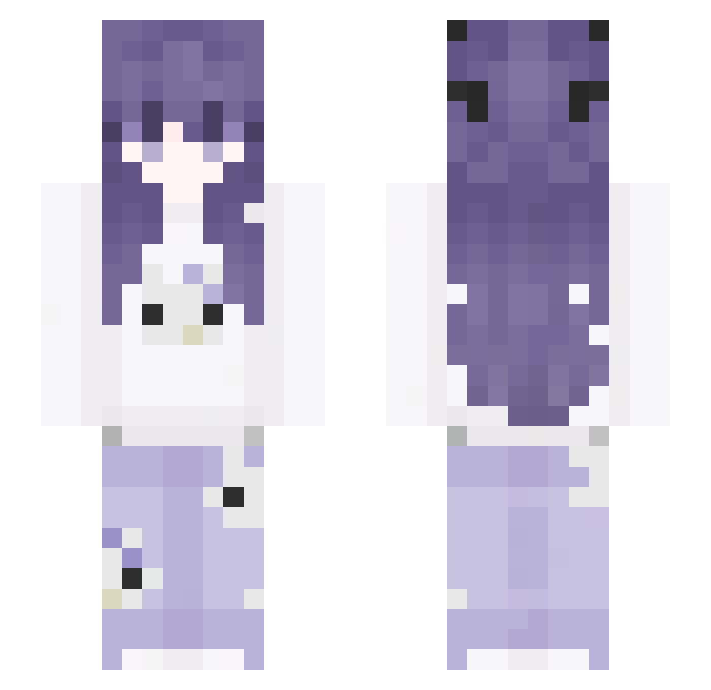zuiqiangdenanren Minecraft skin, front and back view
