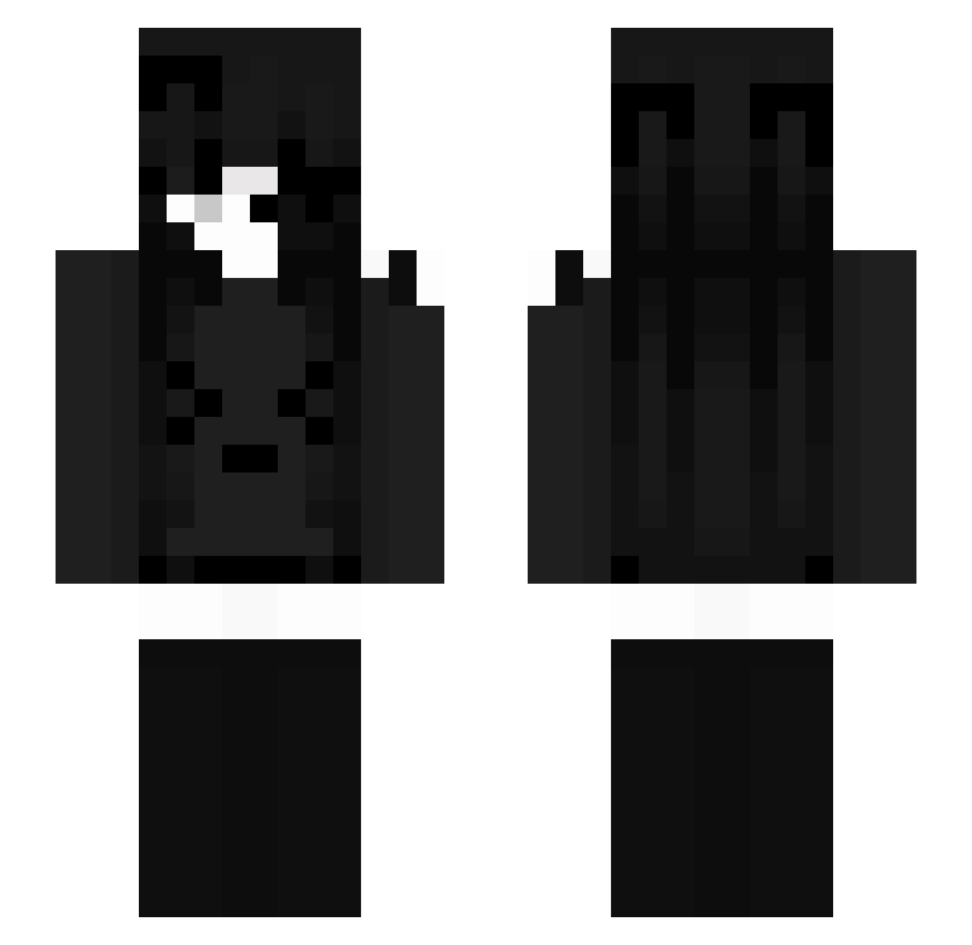 _WakabaMutsum1_ Minecraft skin, front and back view
