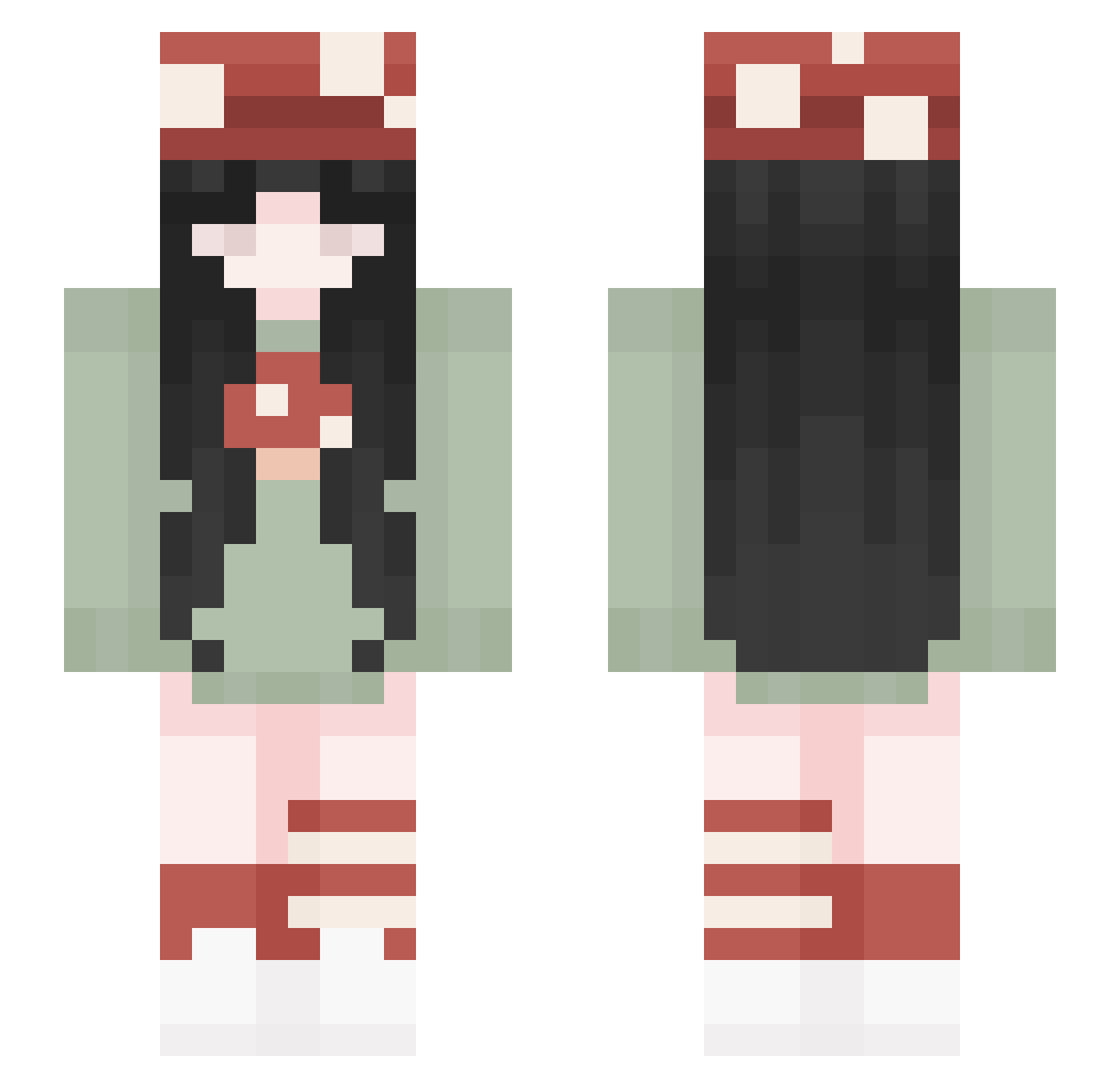 EdenT_T Minecraft skin, front and back view
