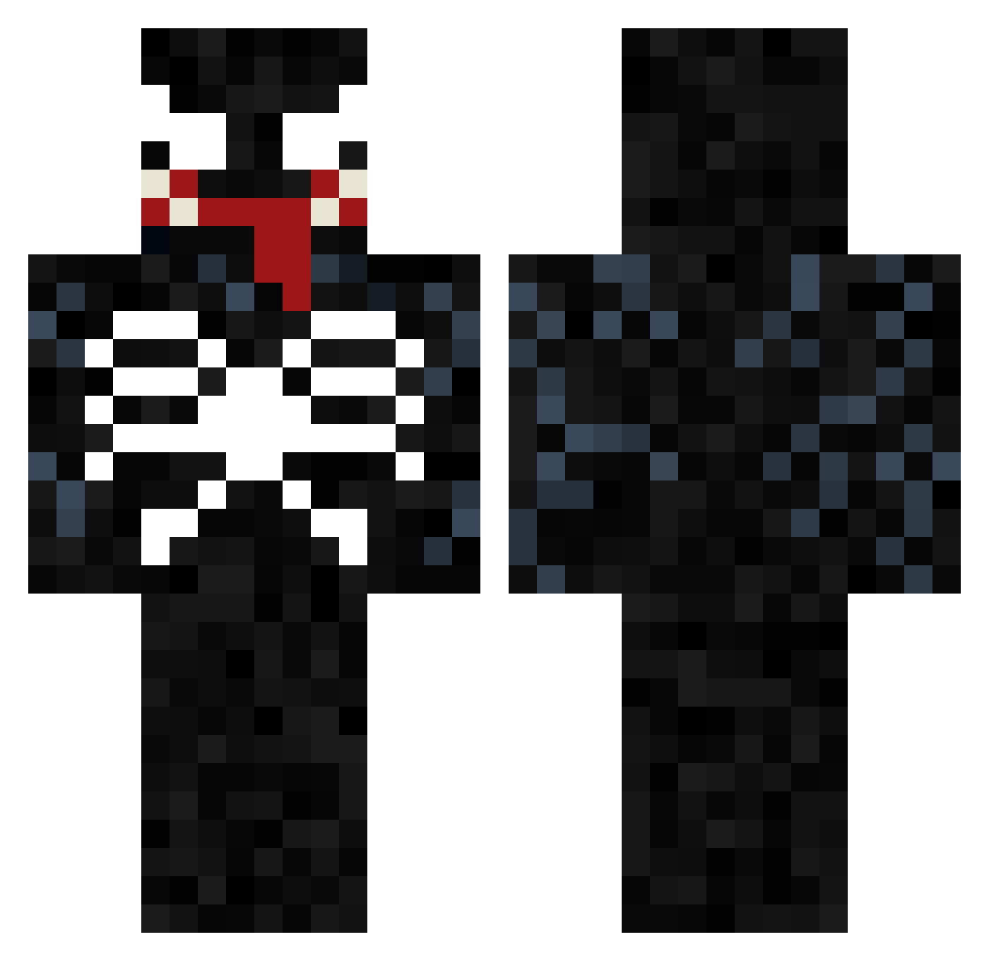 demir61 Minecraft skin, front and back view