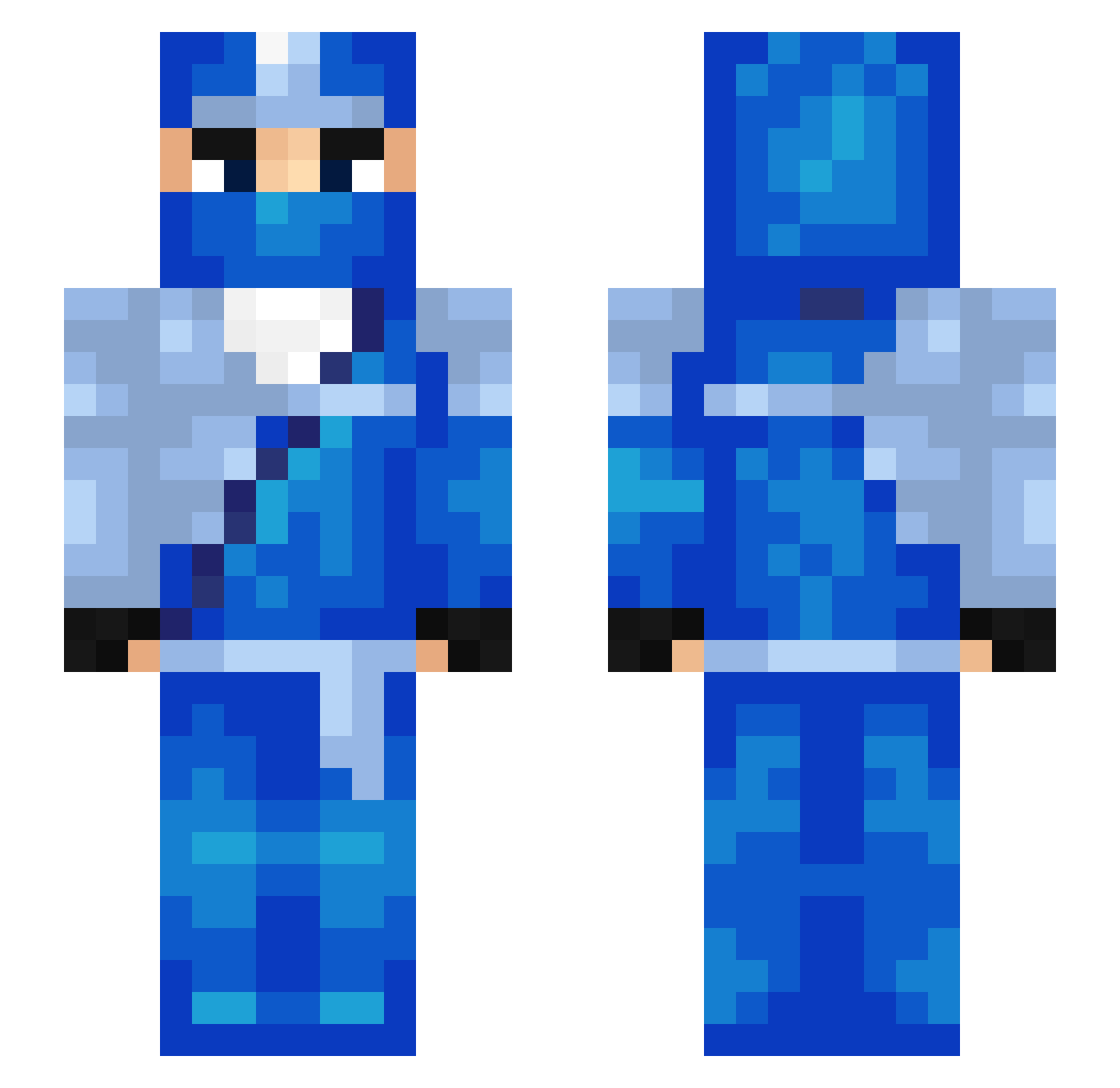 ilter12 Minecraft skin, front and back view