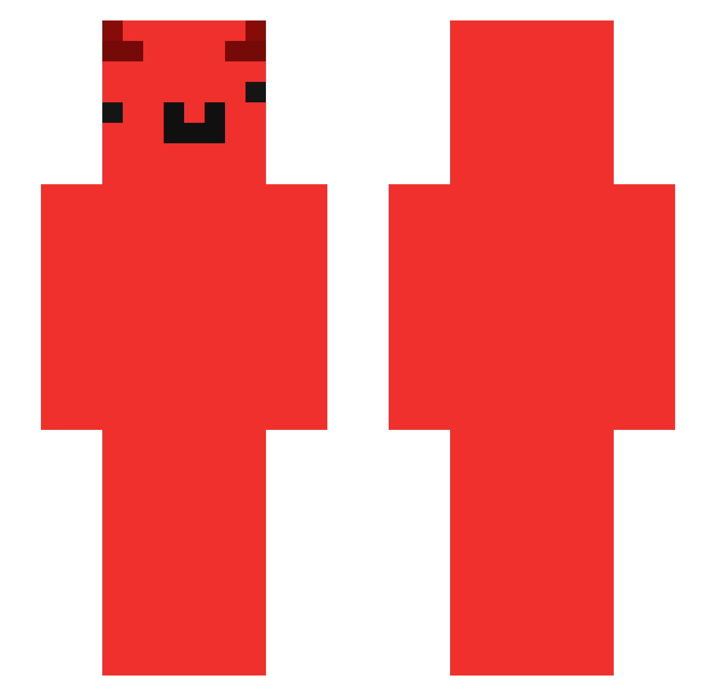 yccaan Minecraft skin, front and back view