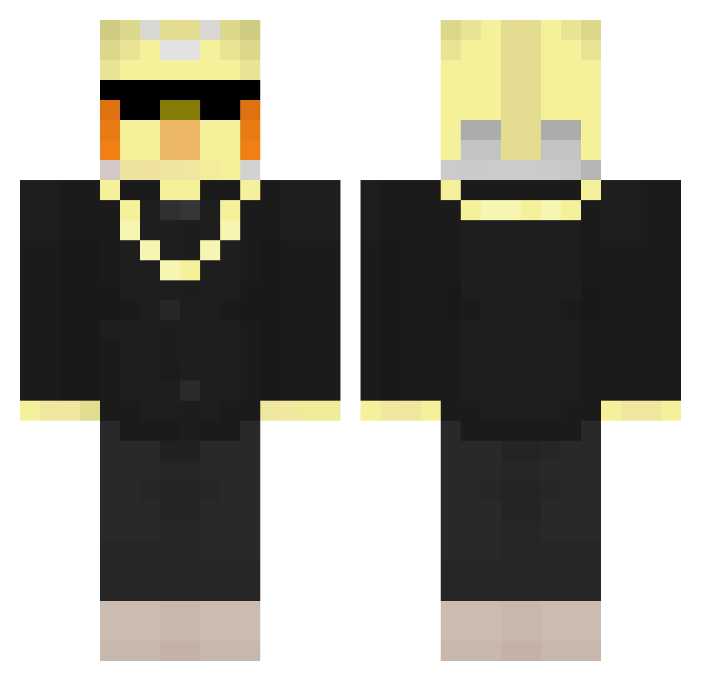 werayutsa Minecraft skin, front and back view