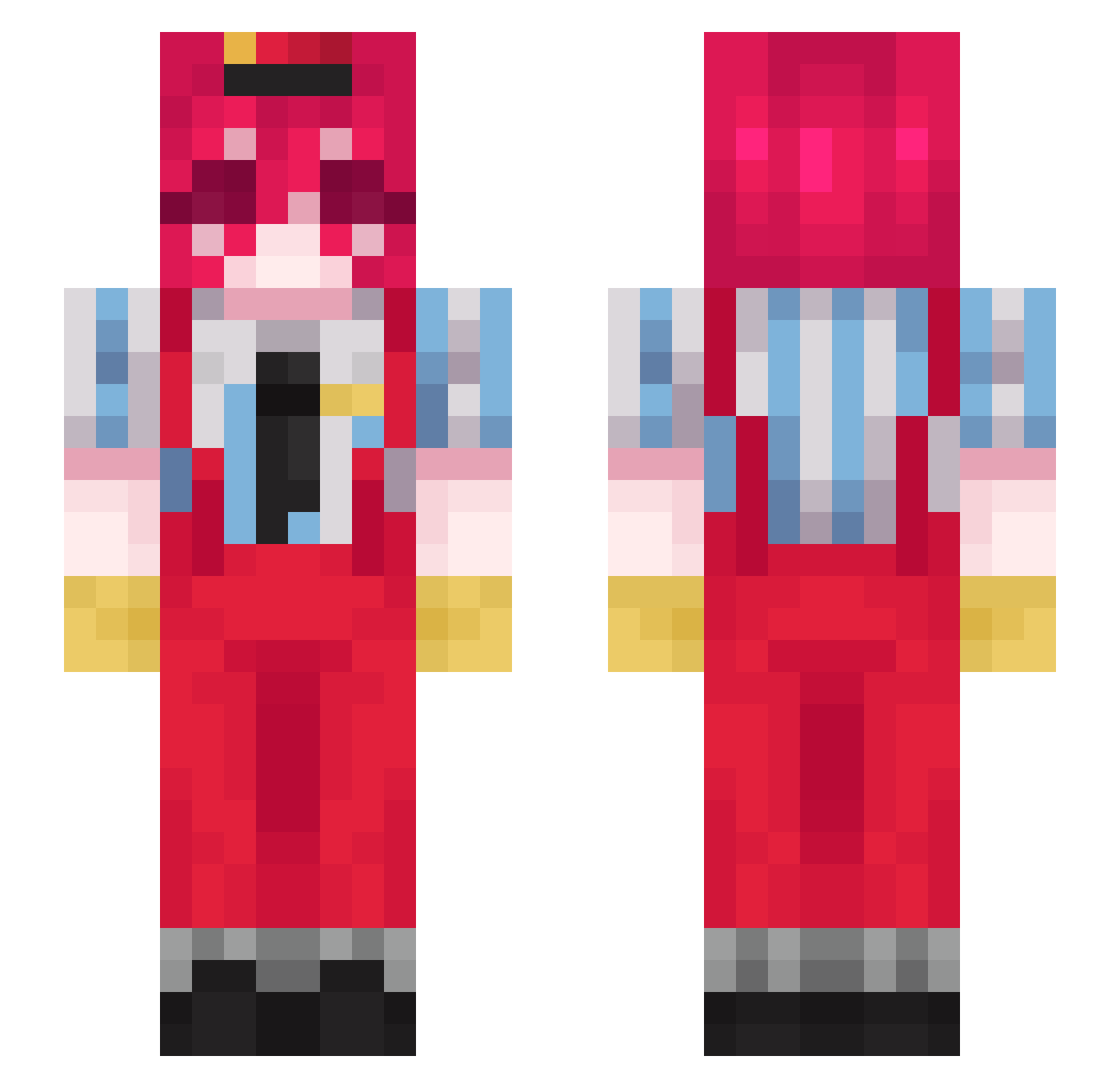nxt_tian Minecraft skin, front and back view